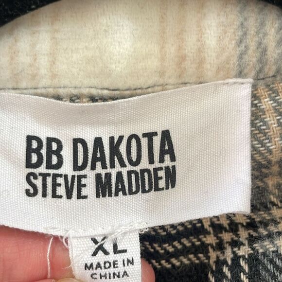 BB Dakota Steve Madden Flannel Shacket Shirt size XL - Picture 6 of 9